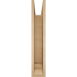 Ekena Millwork - BKTUR0554X30X30WTL01RCPR - Timberthane Faux Wood Westlake Style Bracket w/ Offset Brace, Traditional Ends, 5 1/2"W x 30"D x 30"H, Primed Tan