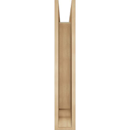 Ekena Millwork - BKTUR0554X30X34WTL01RCPR - Timberthane Faux Wood Westlake Style Bracket w/ Offset Brace, Traditional Ends, 5 1/2"W x 30"D x 34"H, Primed Tan