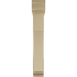 Ekena Millwork - BKTUR0554X30X36WTL01RCPR - Timberthane Faux Wood Westlake Style Bracket w/ Offset Brace, Traditional Ends, 5 1/2"W x 30"D x 36"H, Primed Tan