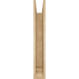 Ekena Millwork - BKTUR0554X30X36WTL01RCPR - Timberthane Faux Wood Westlake Style Bracket w/ Offset Brace, Traditional Ends, 5 1/2"W x 30"D x 36"H, Primed Tan