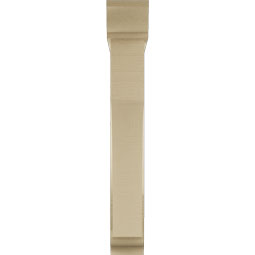 Ekena Millwork - BKTUR0554X30X38WTL01RCPR - Timberthane Faux Wood Westlake Style Bracket w/ Offset Brace, Traditional Ends, 5 1/2"W x 30"D x 38"H, Primed Tan