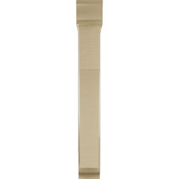Ekena Millwork - BKTUR0554X30X42WTL01RCPR - Timberthane Faux Wood Westlake Style Bracket w/ Offset Brace, Traditional Ends, 5 1/2"W x 30"D x 42"H, Primed Tan