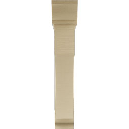 Ekena Millwork - BKTUR0554X32X32WTL01RCPR - Timberthane Faux Wood Westlake Style Bracket w/ Offset Brace, Traditional Ends, 5 1/2"W x 32"D x 32"H, Primed Tan