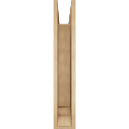Ekena Millwork - BKTUR0554X32X32WTL01RCPR - Timberthane Faux Wood Westlake Style Bracket w/ Offset Brace, Traditional Ends, 5 1/2"W x 32"D x 32"H, Primed Tan