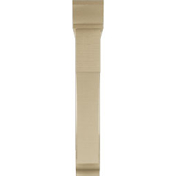 Ekena Millwork - BKTUR0554X32X36WTL01RCPR - Timberthane Faux Wood Westlake Style Bracket w/ Offset Brace, Traditional Ends, 5 1/2"W x 32"D x 36"H, Primed Tan
