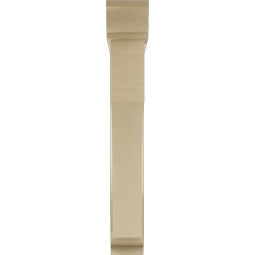 Ekena Millwork - BKTUR0554X32X38WTL01RCPR - Timberthane Faux Wood Westlake Style Bracket w/ Offset Brace, Traditional Ends, 5 1/2"W x 32"D x 38"H, Primed Tan