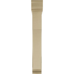 Ekena Millwork - BKTUR0554X32X40WTL01RCPR - Timberthane Faux Wood Westlake Style Bracket w/ Offset Brace, Traditional Ends, 5 1/2"W x 32"D x 40"H, Primed Tan