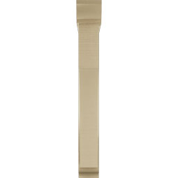 Ekena Millwork - BKTUR0554X32X44WTL01RCPR - Timberthane Faux Wood Westlake Style Bracket w/ Offset Brace, Traditional Ends, 5 1/2"W x 32"D x 44"H, Primed Tan
