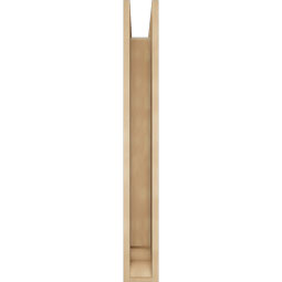 Ekena Millwork - BKTUR0554X32X44WTL01RCPR - Timberthane Faux Wood Westlake Style Bracket w/ Offset Brace, Traditional Ends, 5 1/2"W x 32"D x 44"H, Primed Tan