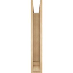 Ekena Millwork - BKTUR0554X34X34WTL01RCPR - Timberthane Faux Wood Westlake Style Bracket w/ Offset Brace, Traditional Ends, 5 1/2"W x 34"D x 34"H, Primed Tan