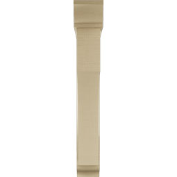 Ekena Millwork - BKTUR0554X34X38WTL01RCPR - Timberthane Faux Wood Westlake Style Bracket w/ Offset Brace, Traditional Ends, 5 1/2"W x 34"D x 38"H, Primed Tan