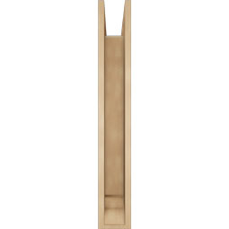 Ekena Millwork - BKTUR0554X34X38WTL01RCPR - Timberthane Faux Wood Westlake Style Bracket w/ Offset Brace, Traditional Ends, 5 1/2"W x 34"D x 38"H, Primed Tan