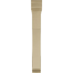 Ekena Millwork - BKTUR0554X34X42WTL01RCPR - Timberthane Faux Wood Westlake Style Bracket w/ Offset Brace, Traditional Ends, 5 1/2"W x 34"D x 42"H, Primed Tan