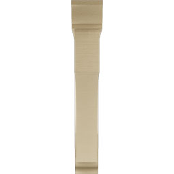 Ekena Millwork - BKTUR0554X36X36WTL01RCPR - Timberthane Faux Wood Westlake Style Bracket w/ Offset Brace, Traditional Ends, 5 1/2"W x 36"D x 36"H, Primed Tan