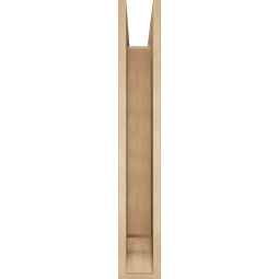 Ekena Millwork - BKTUR0554X36X36WTL01RCPR - Timberthane Faux Wood Westlake Style Bracket w/ Offset Brace, Traditional Ends, 5 1/2"W x 36"D x 36"H, Primed Tan