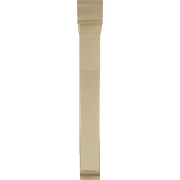 Ekena Millwork - BKTUR0554X36X44WTL01RCPR - Timberthane Faux Wood Westlake Style Bracket w/ Offset Brace, Traditional Ends, 5 1/2"W x 36"D x 44"H, Primed Tan