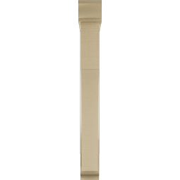 Ekena Millwork - BKTUR0554X36X48WTL01RCPR - Timberthane Faux Wood Westlake Style Bracket w/ Offset Brace, Traditional Ends, 5 1/2"W x 36"D x 48"H, Primed Tan