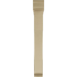 Ekena Millwork - BKTUR0554X38X44WTL01RCPR - Timberthane Faux Wood Westlake Style Bracket w/ Offset Brace, Traditional Ends, 5 1/2"W x 38"D x 44"H, Primed Tan