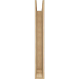 Ekena Millwork - BKTUR0554X38X44WTL01RCPR - Timberthane Faux Wood Westlake Style Bracket w/ Offset Brace, Traditional Ends, 5 1/2"W x 38"D x 44"H, Primed Tan