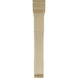 Ekena Millwork - BKTUR0554X40X40WTL01RCPR - Timberthane Faux Wood Westlake Style Bracket w/ Offset Brace, Traditional Ends, 5 1/2"W x 40"D x 40"H, Primed Tan