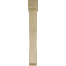 Ekena Millwork - BKTUR0554X42X42WTL01RCPR - Timberthane Faux Wood Westlake Style Bracket w/ Offset Brace, Traditional Ends, 5 1/2"W x 42"D x 42"H, Primed Tan