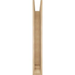 Ekena Millwork - BKTUR0554X42X42WTL01RCPR - Timberthane Faux Wood Westlake Style Bracket w/ Offset Brace, Traditional Ends, 5 1/2"W x 42"D x 42"H, Primed Tan