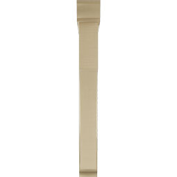 Ekena Millwork - BKTUR0554X42X48WTL01RCPR - Timberthane Faux Wood Westlake Style Bracket w/ Offset Brace, Traditional Ends, 5 1/2"W x 42"D x 48"H, Primed Tan
