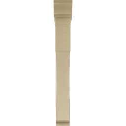 Ekena Millwork - BKTUR0554X44X44WTL01RCPR - Timberthane Faux Wood Westlake Style Bracket w/ Offset Brace, Traditional Ends, 5 1/2"W x 44"D x 44"H, Primed Tan
