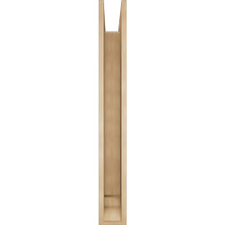 Ekena Millwork - BKTUR0554X44X44WTL01RCPR - Timberthane Faux Wood Westlake Style Bracket w/ Offset Brace, Traditional Ends, 5 1/2"W x 44"D x 44"H, Primed Tan