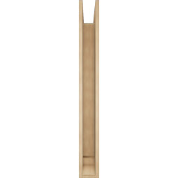 Ekena Millwork - BKTUR0554X48X48WTL01RCPR - Timberthane Faux Wood Westlake Style Bracket w/ Offset Brace, Traditional Ends, 5 1/2"W x 48"D x 48"H, Primed Tan