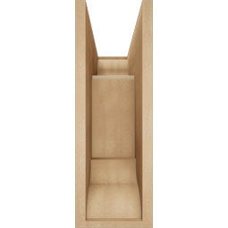 Ekena Millwork - BKTUR0756X18X22WTL01RCPR - Timberthane Faux Wood Westlake Style Bracket w/ Offset Brace, Traditional Ends, 7 1/2"W x 18"D x 22"H, Primed Tan