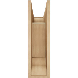Ekena Millwork - BKTUR0756X18X26WTL01RCPR - Timberthane Faux Wood Westlake Style Bracket w/ Offset Brace, Traditional Ends, 7 1/2"W x 18"D x 26"H, Primed Tan