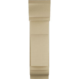 Ekena Millwork - BKTUR0756X18X30WTL01RCPR - Timberthane Faux Wood Westlake Style Bracket w/ Offset Brace, Traditional Ends, 7 1/2"W x 18"D x 30"H, Primed Tan