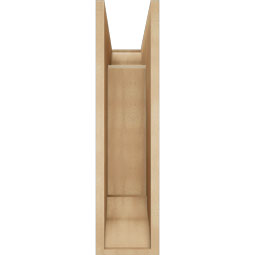 Ekena Millwork - BKTUR0756X18X30WTL01RCPR - Timberthane Faux Wood Westlake Style Bracket w/ Offset Brace, Traditional Ends, 7 1/2"W x 18"D x 30"H, Primed Tan