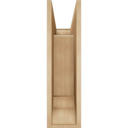 Ekena Millwork - BKTUR0756X20X28WTL01RCPR - Timberthane Faux Wood Westlake Style Bracket w/ Offset Brace, Traditional Ends, 7 1/2"W x 20"D x 28"H, Primed Tan