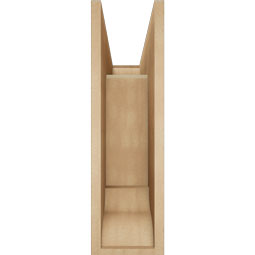 Ekena Millwork - BKTUR0756X22X26WTL01RCPR - Timberthane Faux Wood Westlake Style Bracket w/ Offset Brace, Traditional Ends, 7 1/2"W x 22"D x 26"H, Primed Tan