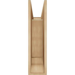Ekena Millwork - BKTUR0756X22X30WTL01RCPR - Timberthane Faux Wood Westlake Style Bracket w/ Offset Brace, Traditional Ends, 7 1/2"W x 22"D x 30"H, Primed Tan
