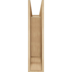 Ekena Millwork - BKTUR0756X22X34WTL01RCPR - Timberthane Faux Wood Westlake Style Bracket w/ Offset Brace, Traditional Ends, 7 1/2"W x 22"D x 34"H, Primed Tan