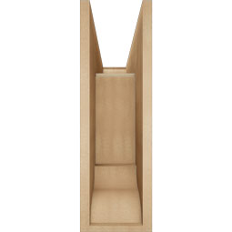 Ekena Millwork - BKTUR0756X24X24WTL01RCPR - Timberthane Faux Wood Westlake Style Bracket w/ Offset Brace, Traditional Ends, 7 1/2"W x 24"D x 24"H, Primed Tan