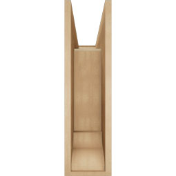 Ekena Millwork - BKTUR0756X24X28WTL01RCPR - Timberthane Faux Wood Westlake Style Bracket w/ Offset Brace, Traditional Ends, 7 1/2"W x 24"D x 28"H, Primed Tan
