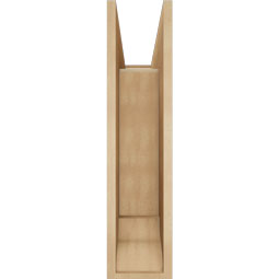 Ekena Millwork - BKTUR0756X24X32WTL01RCPR - Timberthane Faux Wood Westlake Style Bracket w/ Offset Brace, Traditional Ends, 7 1/2"W x 24"D x 32"H, Primed Tan