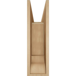 Ekena Millwork - BKTUR0756X26X26WTL01RCPR - Timberthane Faux Wood Westlake Style Bracket w/ Offset Brace, Traditional Ends, 7 1/2"W x 26"D x 26"H, Primed Tan