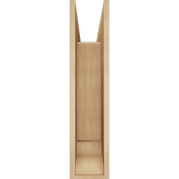 Ekena Millwork - BKTUR0756X26X34WTL01RCPR - Timberthane Faux Wood Westlake Style Bracket w/ Offset Brace, Traditional Ends, 7 1/2"W x 26"D x 34"H, Primed Tan