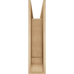 Ekena Millwork - BKTUR0756X28X32WTL01RCPR - Timberthane Faux Wood Westlake Style Bracket w/ Offset Brace, Traditional Ends, 7 1/2"W x 28"D x 32"H, Primed Tan