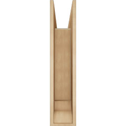 Ekena Millwork - BKTUR0756X28X36WTL01RCPR - Timberthane Faux Wood Westlake Style Bracket w/ Offset Brace, Traditional Ends, 7 1/2"W x 28"D x 36"H, Primed Tan