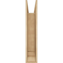 Ekena Millwork - BKTUR0756X28X40WTL01RCPR - Timberthane Faux Wood Westlake Style Bracket w/ Offset Brace, Traditional Ends, 7 1/2"W x 28"D x 40"H, Primed Tan
