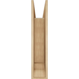 Ekena Millwork - BKTUR0756X30X36WTL01RCPR - Timberthane Faux Wood Westlake Style Bracket w/ Offset Brace, Traditional Ends, 7 1/2"W x 30"D x 36"H, Primed Tan