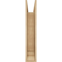 Ekena Millwork - BKTUR0756X30X42WTL01RCPR - Timberthane Faux Wood Westlake Style Bracket w/ Offset Brace, Traditional Ends, 7 1/2"W x 30"D x 42"H, Primed Tan