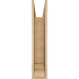 Ekena Millwork - BKTUR0756X32X38WTL01RCPR - Timberthane Faux Wood Westlake Style Bracket w/ Offset Brace, Traditional Ends, 7 1/2"W x 32"D x 38"H, Primed Tan