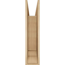 Ekena Millwork - BKTUR0756X34X34WTL01RCPR - Timberthane Faux Wood Westlake Style Bracket w/ Offset Brace, Traditional Ends, 7 1/2"W x 34"D x 34"H, Primed Tan